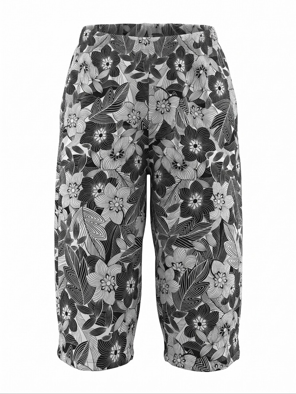 Secret Treasures Black and White Floral Pajama Pants Sleepwear 100% Cotton 1X